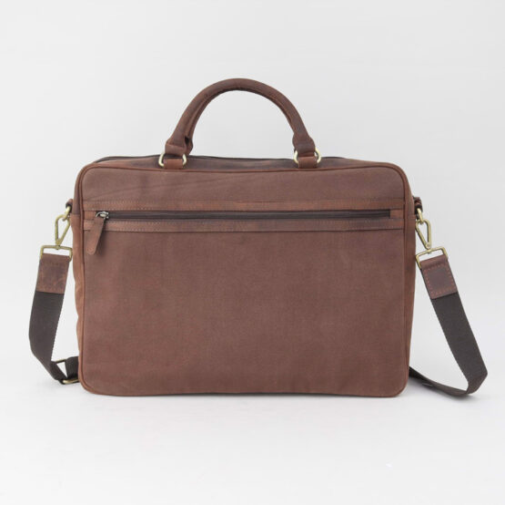 Blue Harris Tweed Briefcase - Afbeelding 3