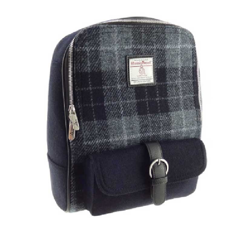 Harris_Tweed__Naver__Backpack_in_Grey_Black_Tartan