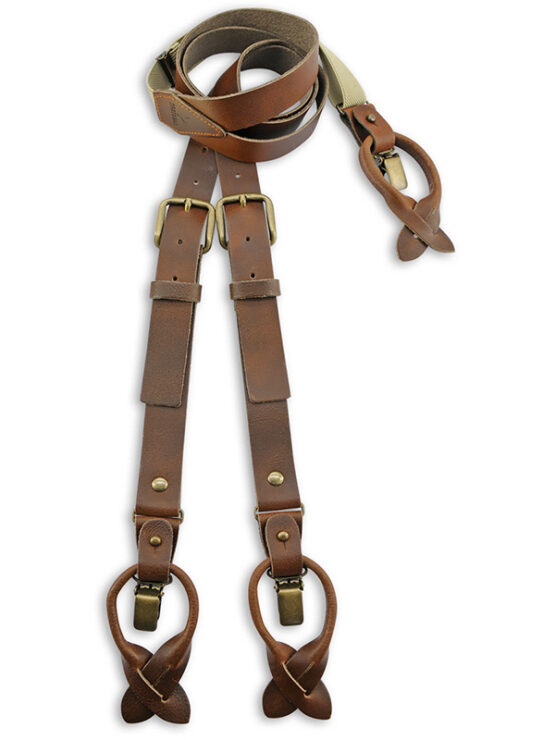 Luxe Work Bretels Bruin Leder