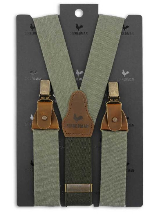 Luxe Work Bretels Groen Denim - Afbeelding 2