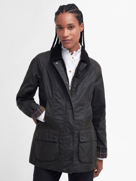 Barbour Classic Beadnell Wax Jacket Olive - Afbeelding 2