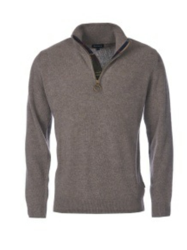 BARBOUR_HOLDEN_HALF_ZIP_KNITTED_JUMPER_Military_Marl