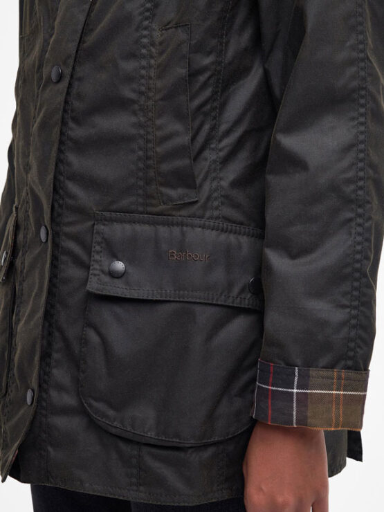Barbour Classic Beadnell Wax Jacket Olive - Afbeelding 7