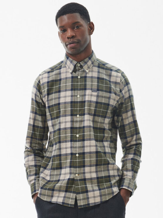 BARBOUR FORTROSE TAILORED TARTAN SHIRT Forest Mist