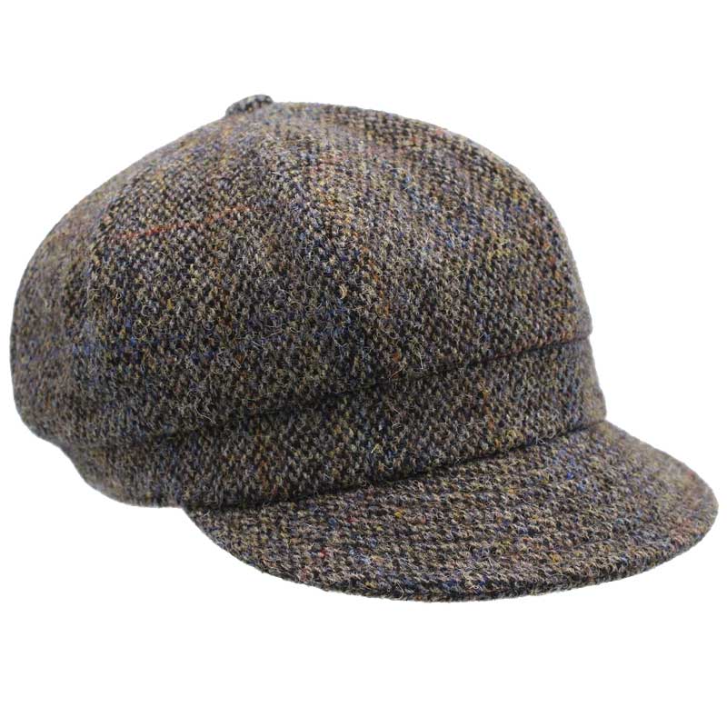 Harris_tweed_Ladies_cap_Grey