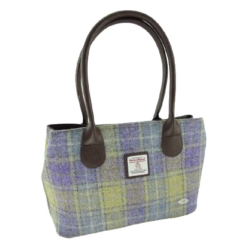 Harris_Tweed__Cassley__Classic_Handbag_in_Muted_Lilac___Lime_Green_Tartan