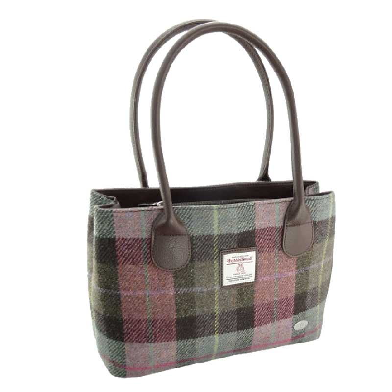 Harris_Tweed__Cassley__Classic_Handbag_in_Muted_Green_and_Rose_Pink_Tartan