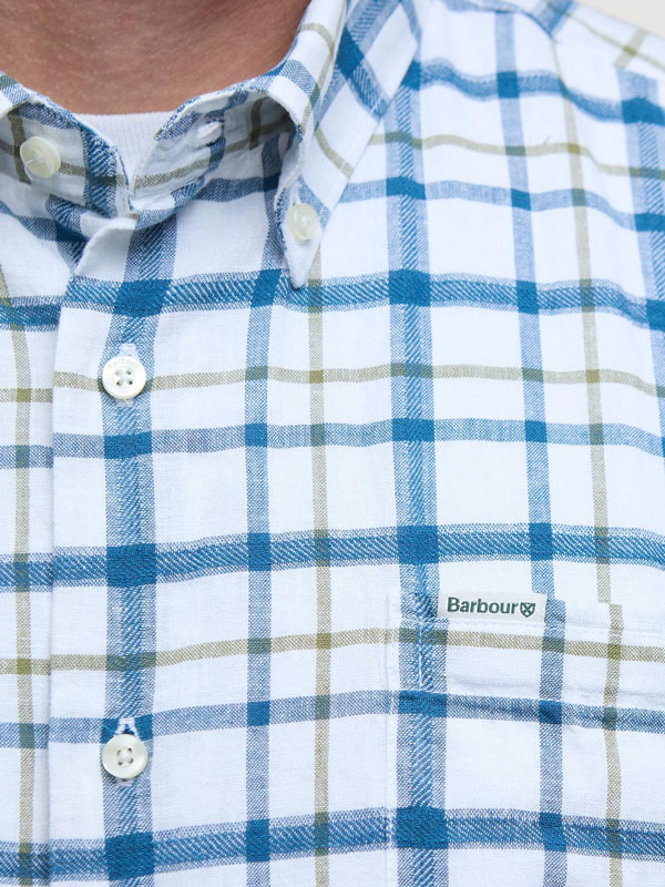 Barbour Glover Regular Short-Sleeved Shirt Linnen Blend - Afbeelding 5