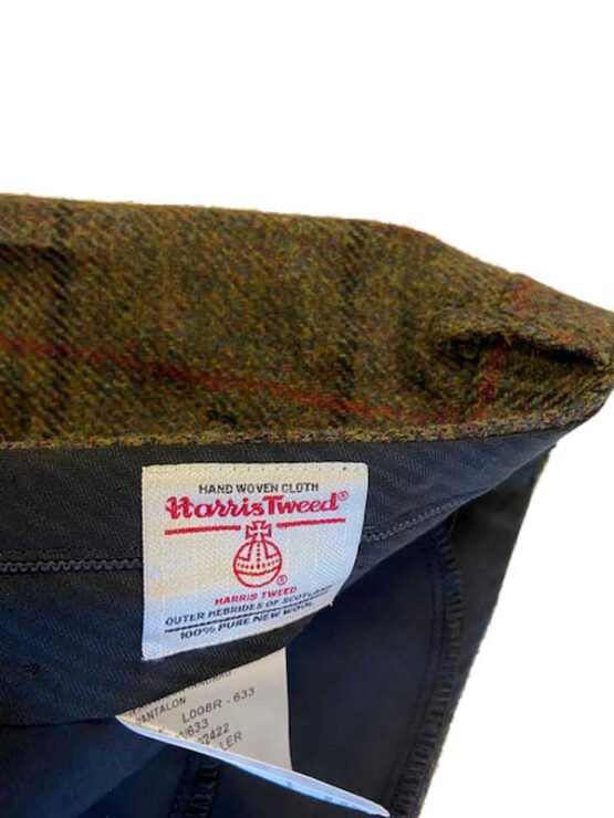 Harris Tweed Pantalon Green Overcheck 633 - Afbeelding 3