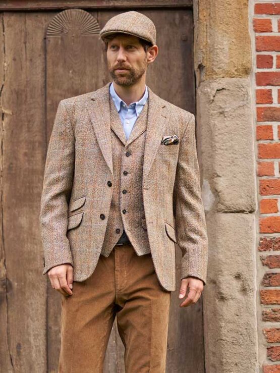 Harris Tweed Jacket Sand 629