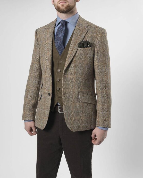 Harris Tweed Jacket Sand 629 - Afbeelding 3