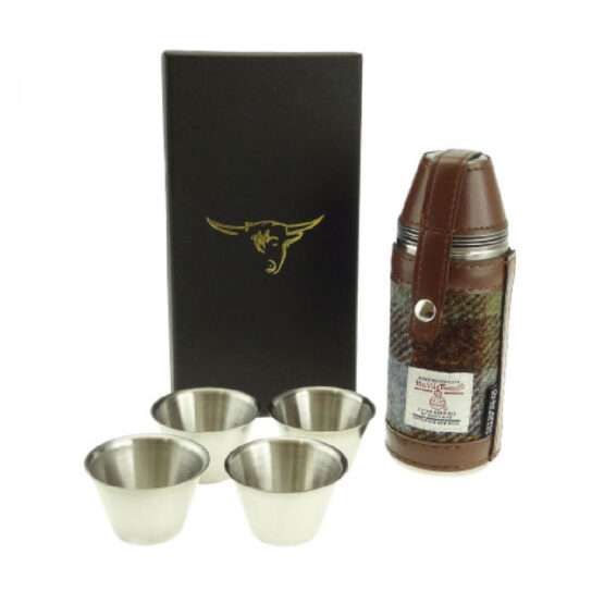 Harris Tweed Hunting Flask Macleod