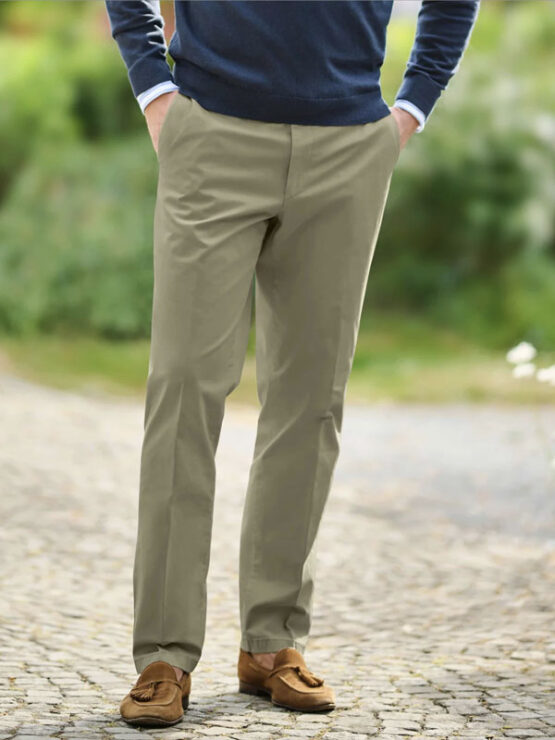 Wellington, katoenen broek Beige