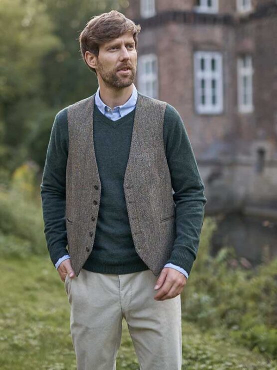 Harris Tweed Vestje Evergreen 670