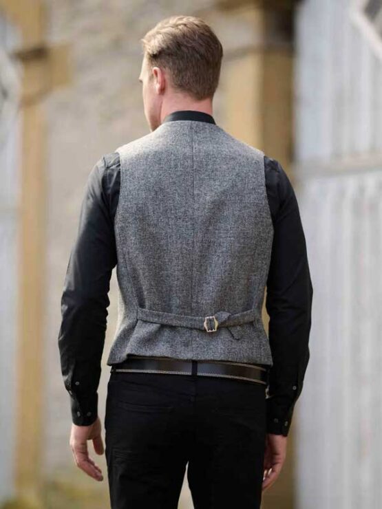 Harris Tweed Vestje met revers 603 - Afbeelding 2