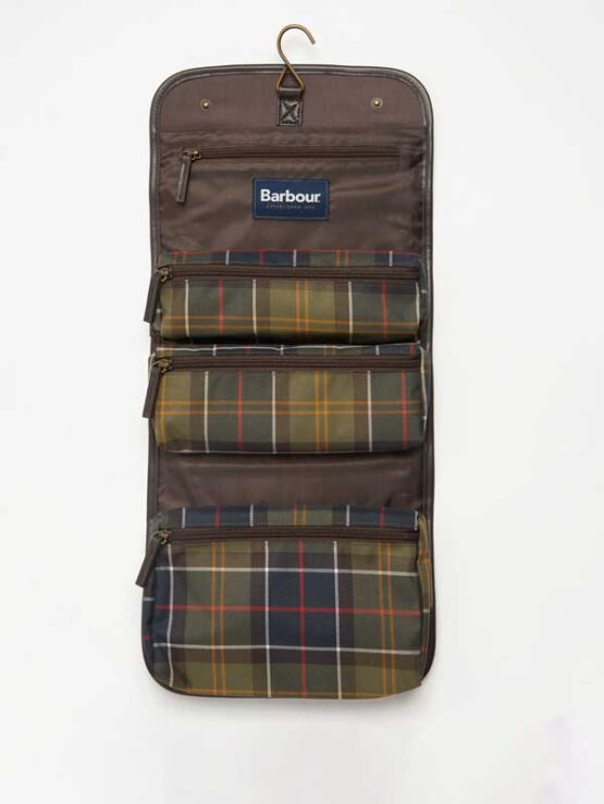 BARBOUR TARTAN HANGING WASHBAG - Afbeelding 3