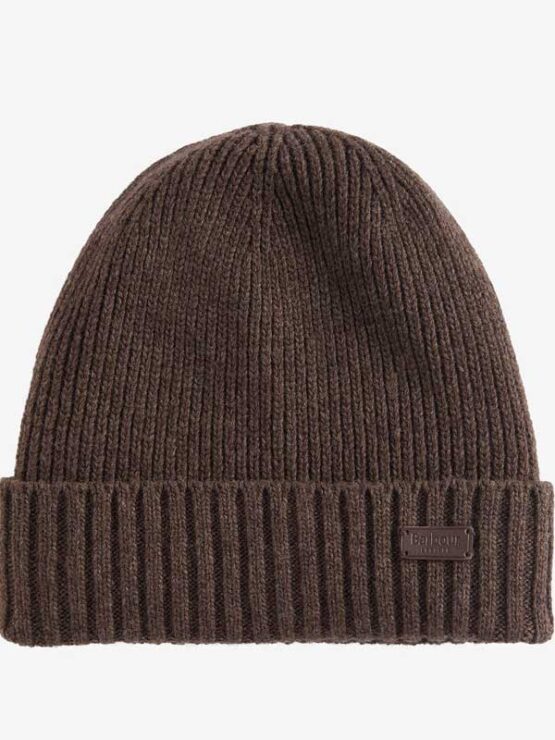 Barbour Carlton Beanie Hat Mid Brown