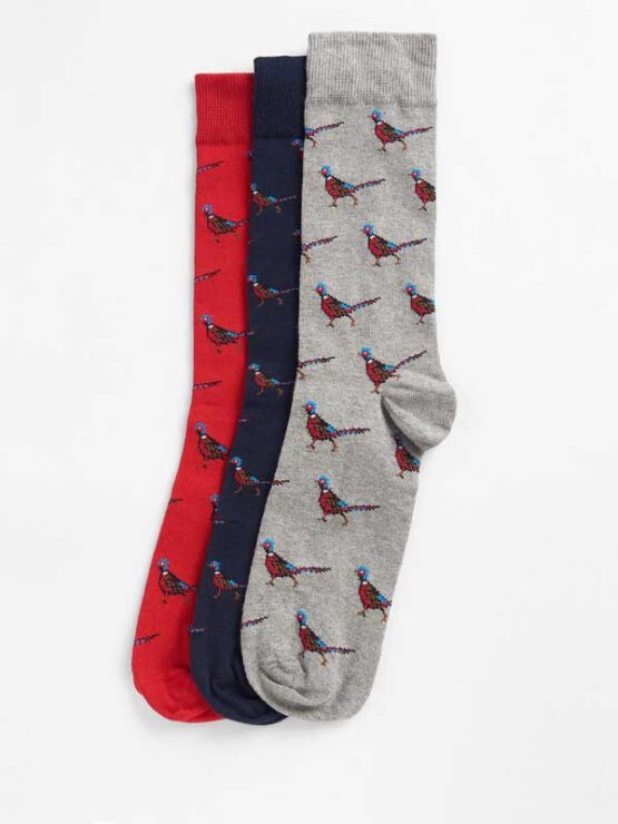 Barbour Pheasant Socks Gift Box Selection 1