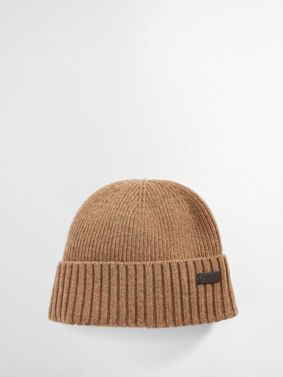 Barbour Carlton Beanie Hat Military Brown