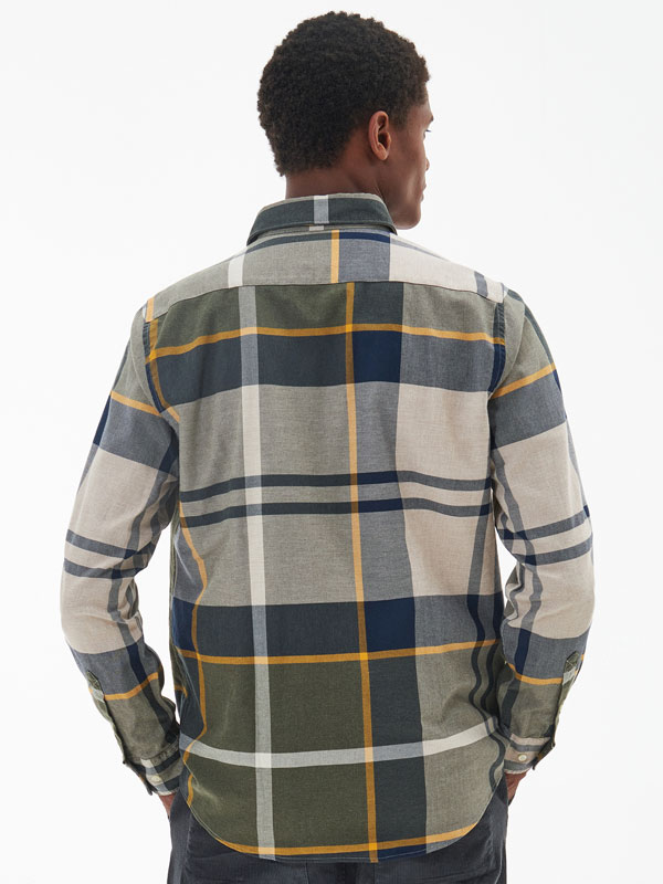 Barbour Dunoon Tailored Tartan Shirt Forest Mist - Afbeelding 4