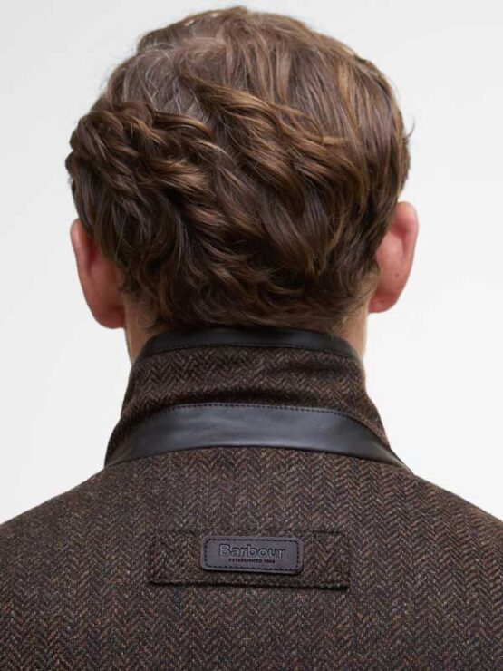 Barbour Hereford Tweed Wool Jacket Rustic Brown - Afbeelding 7