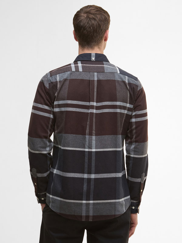 Barbour Iceloch Tailored Tartan Shirt Midnight Oak Tartan - Afbeelding 3
