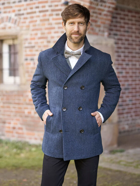 Wellington Schippersjas Blue Herringbone