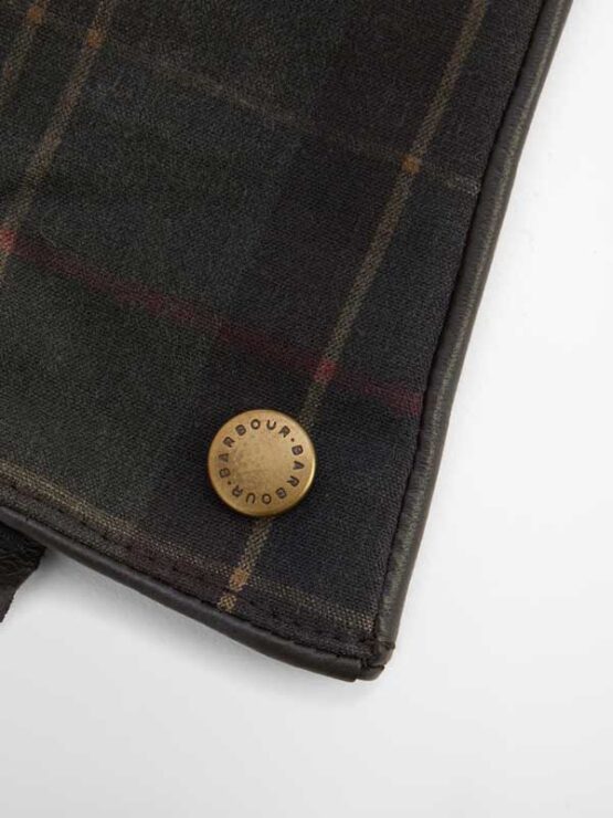 Barbour Scarlet Tartan Gloves Brown - Afbeelding 2