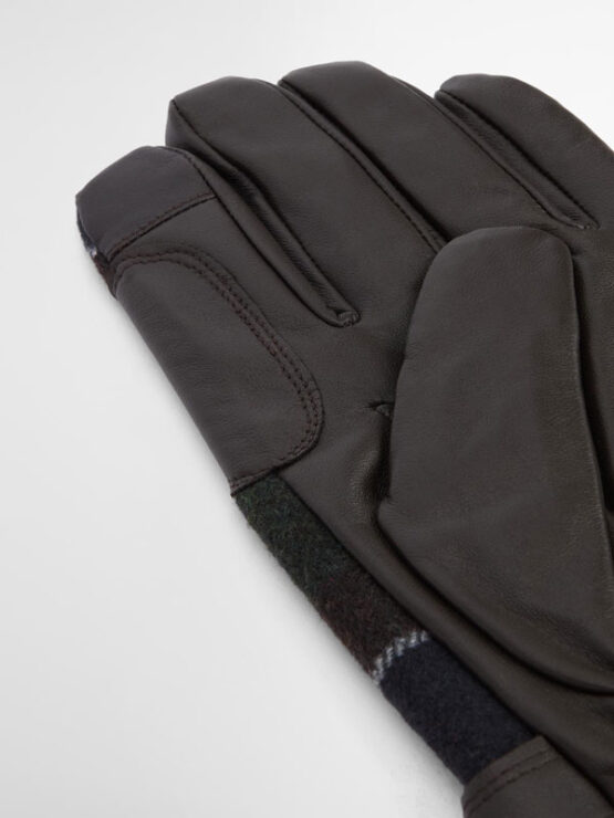 Barbour Newbrough Tartan Ladies Gloves Olive - Afbeelding 3
