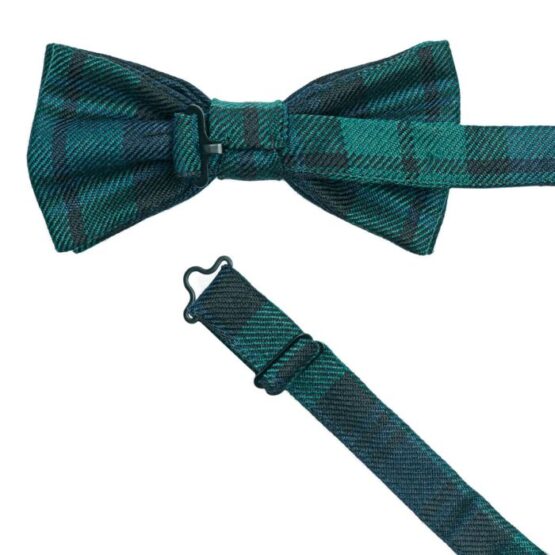 Lochcarron Tartan Strik Reiver Bow Tie Black Watch - Afbeelding 2