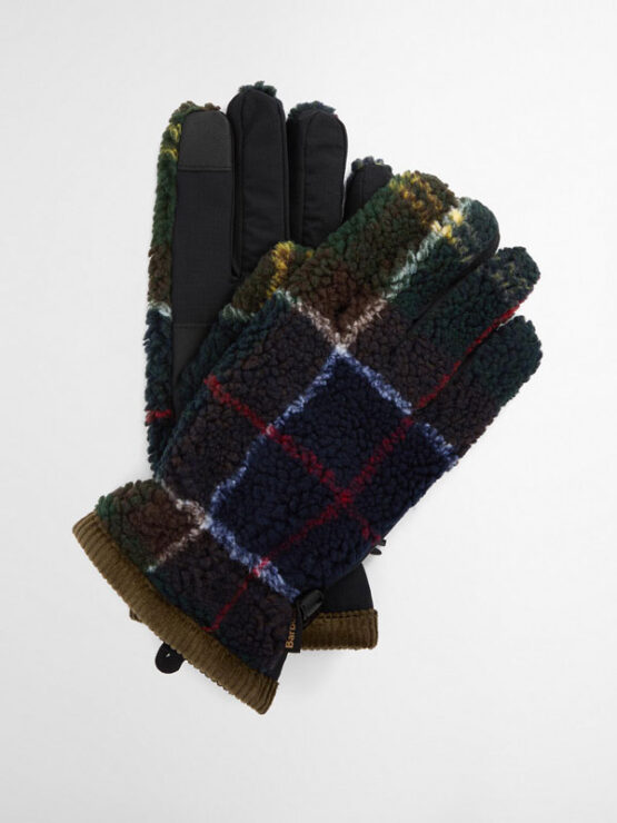 Barbour Field Tartan Fleece Ladies Gloves