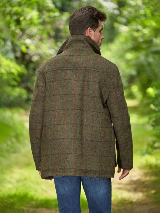 Wellington Fieldjacket in Harris Tweed Groen - Afbeelding 3