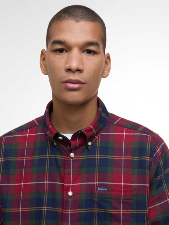 Barbour Fortrose Tailored Tartan Shirt Winterberry Tartan - Afbeelding 2