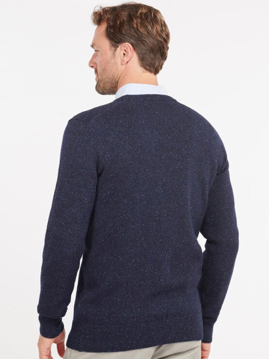Barbour Essential Tisbury Crew Neck Sweater Knitwear Navy - Afbeelding 2