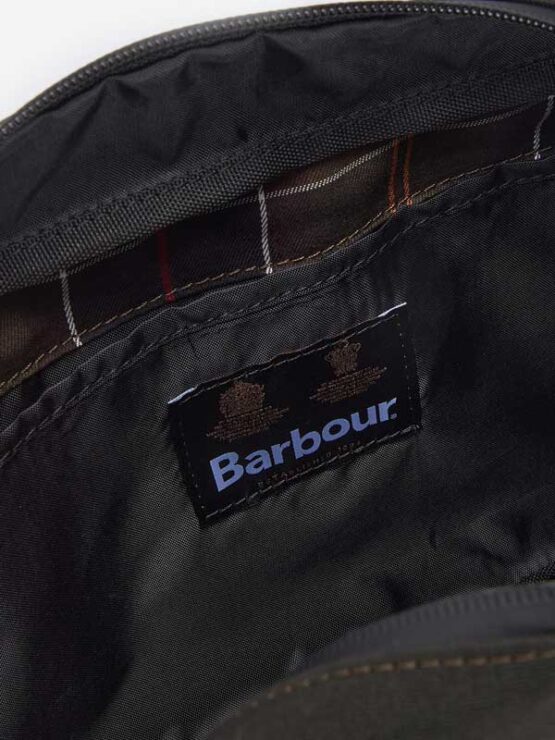 Barbour Field Canvas Hanging Washbag Olive - Afbeelding 3