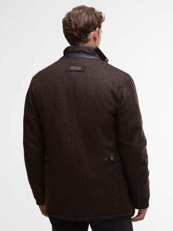 Barbour Hereford Tweed Wool Jacket Rustic Brown - Afbeelding 2