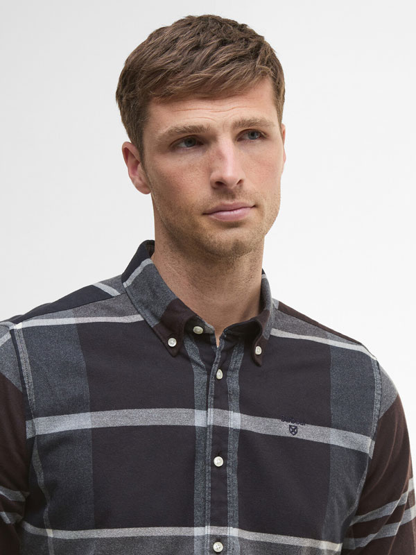 Barbour Iceloch Tailored Tartan Shirt Midnight Oak Tartan - Afbeelding 4