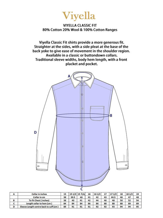 Viyella Shirt Plum & Blue Tattersall Check Classic Fit - Afbeelding 3