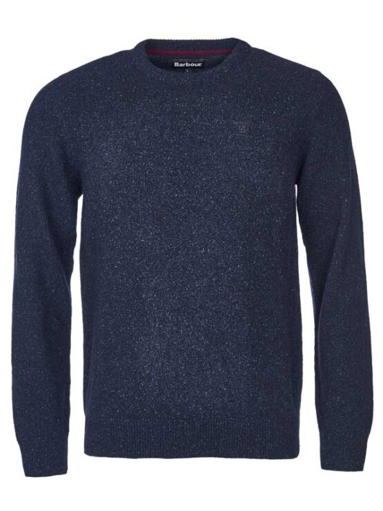 Barbour Essential Tisbury Crew Neck Sweater Knitwear Navy - Afbeelding 3