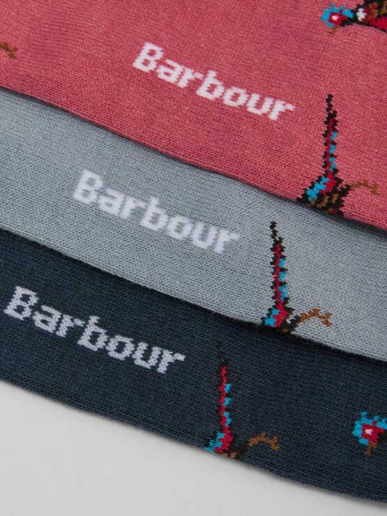 Barbour Pheasant Socks Gift Box Pink Mix - Afbeelding 2