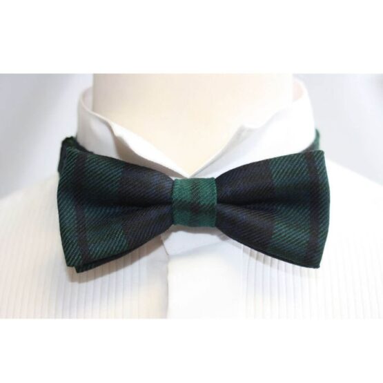 Lochcarron Tartan Strik Reiver Bow Tie Black Watch - Afbeelding 3