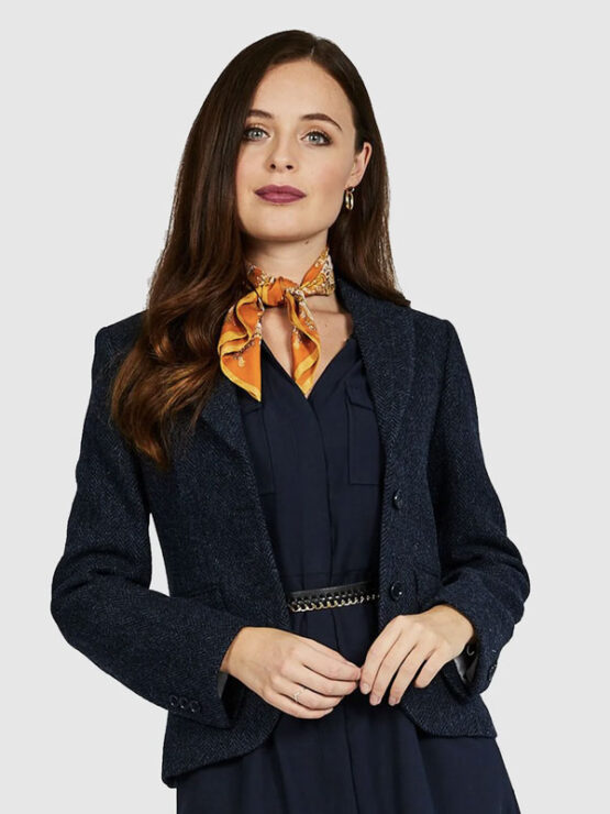 Harris Tweed Jacket Tammy Navy Herringbone - Afbeelding 2