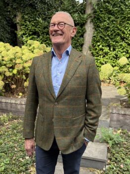 Sheppard & Jones, Tweed Jacket Green/Orange Overcheck