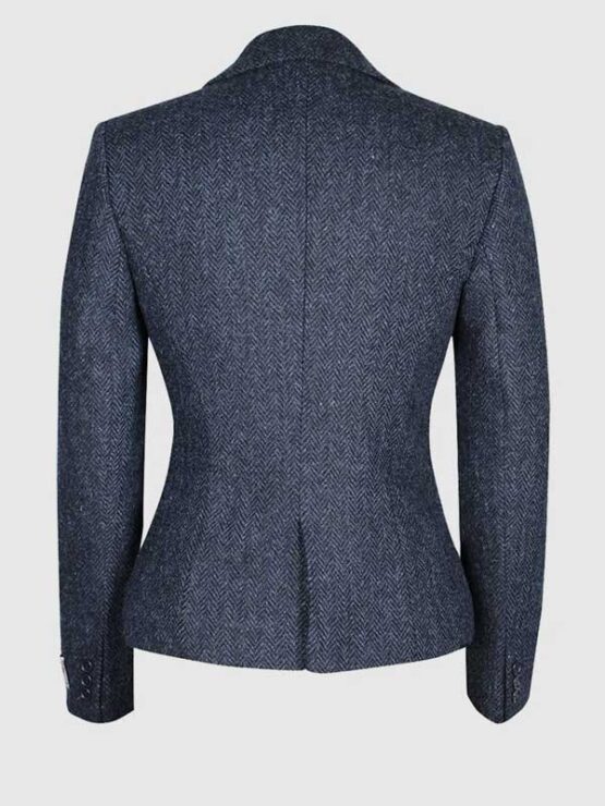 Harris Tweed Jacket Tammy Navy Herringbone - Afbeelding 3
