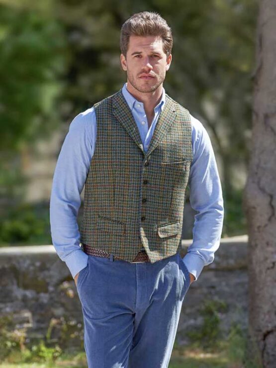 Harris Tweed Vestje met revers 636