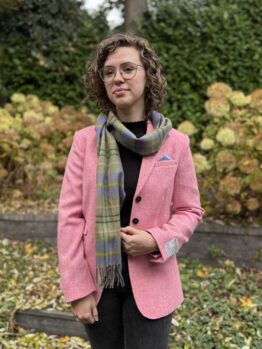 Harris tweed Dames Jasje Pink Twill