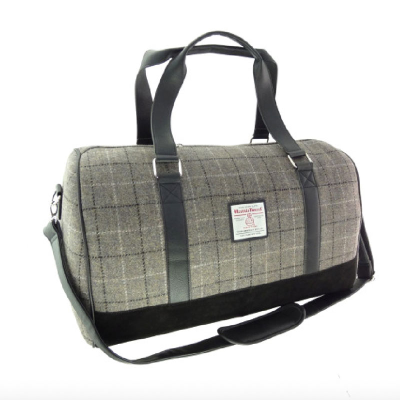 Harris_Tweed__Clyde__Weekend_Bag_in_Mink_with_Black_Overcheck