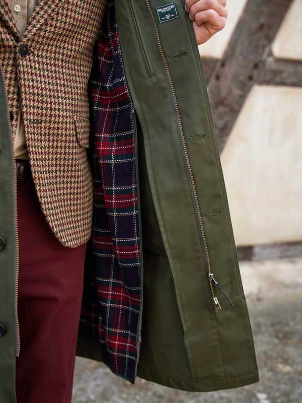 Wellington Overjas/Regenmantel Finchester All Season In Olijfkleur - Afbeelding 3