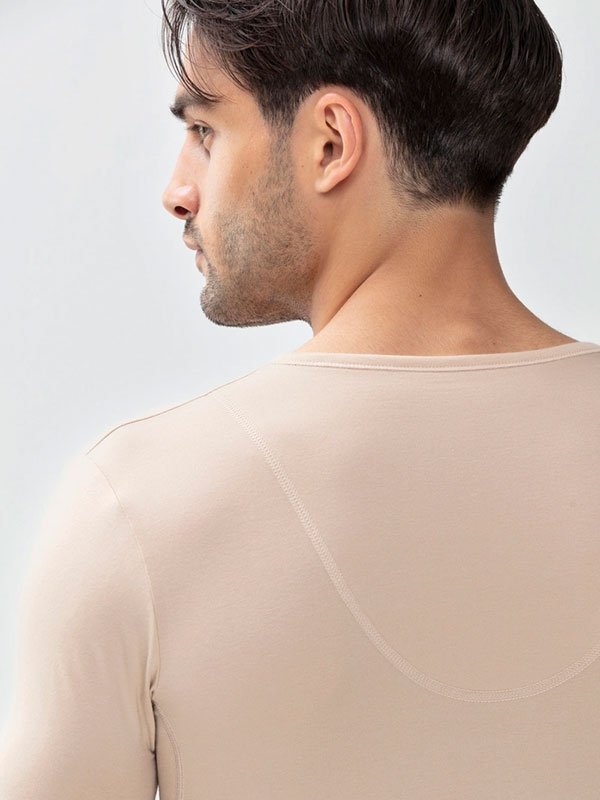 Ondershirt Met V hals huidskleur - Afbeelding 3