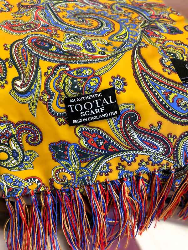 Shawl__Tootal_Scarves_Butterscotch_Swirl_Paisley Shawl__Tootal_Scarves_Butterscotch_Swirl_Paisley
